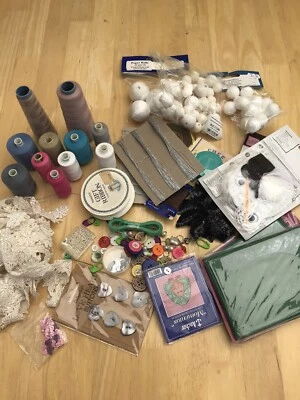 £7.50 • Buy Job Lot Bundle Haberdashery Sewing Some Vintage & Unused Some Random Loose Items