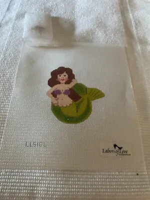 Labors Of Love Hp Needlepoint Olive And Purple Mini-mermaid -ll510l • $73