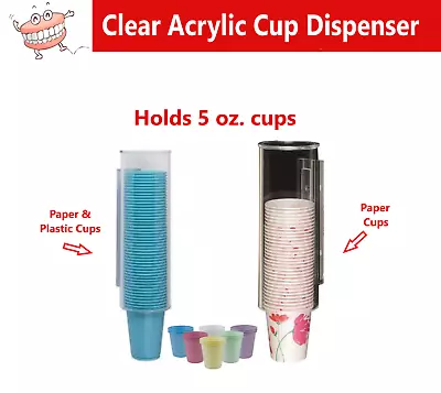 Water Cup Dispenser For 5 Oz Paper Cups Dental Cup Dispenser Cups Wall Mount • $36.95