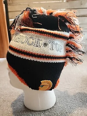 Mohawk Style Shock Top Knit Cap Hat Toboggan Orange Blue White Street Wear Punk • $7.88