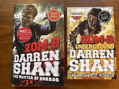 ZOM-B / ZOM-B Underground  2X Books Bundle By Darren Shan LIKE NEW FREE POST • £6.99