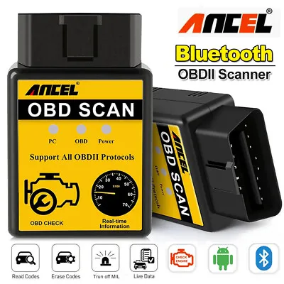 ELM327 OBD2 Scanner Bluetooth Code Reader Auto Diagnostic Tool Check Engine New • $4.99