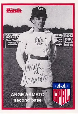 AAGPBL Ange Armato Rockford Peaches SIGNED CARD A League Of Their Own AUTOGRAPH • $49.99