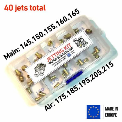 $125.40 • Buy Jetting Kit Weber DCOE IDF 4x Main 145,150,155,160,165 Air 175,185,195,205,215