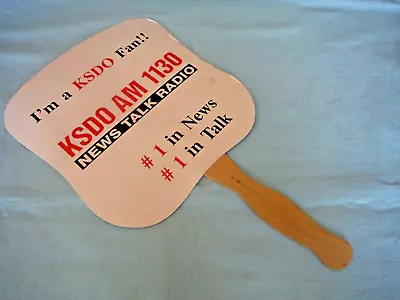 Vintage Paper Paddle Fan 2-Sided KSDO Radio San Diego NAS Miramar Air Show 1994 • $5