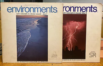 Lot Of 2 Environments New Concepts In Sound Disc 1 & 4 Vinyl Record Album LP VG • $14.99