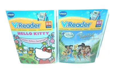 Vtech V Reader Hello Kitty's Surprise (3-5 Yrs) & Disney Tinker Bell (5-7 Yrs) • $14.99