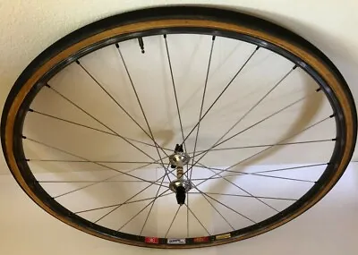 Front Campagnolo Record Hub MAVIC SSC RED LABEL 28 H TUBULAR RIM Barum Crit Tire • $250