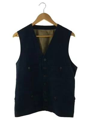 MISTER FREEDOM SUGAR CANE Range Vest 40/linen Denim Multi-pocket • $199