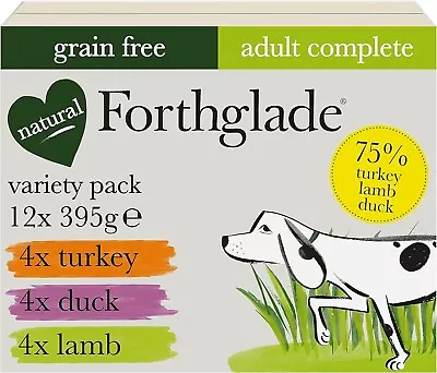 Forthglade Complete Natural Wet Dog Food Grain Free With Vegetables Variety Pack • £18.99