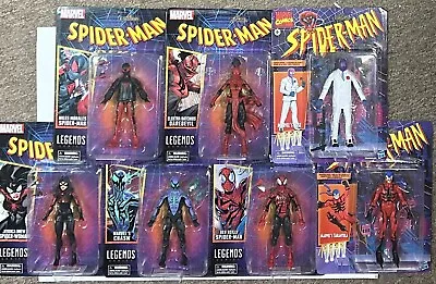 Hasbro Marvel Legends Sealed Set Of 7 - Retro Spider-Man Wave 3 Miles Ben Rose • $119.99