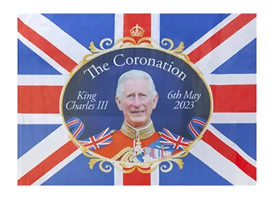 £3.75 • Buy King Charles Coronation Union Jack Flag 33  X 23  Souvenir Party Decoration