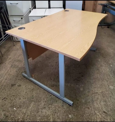 £36 • Buy Senator Beech Office Cantilever Modesty Panel Left Or Right Wave Desk 1400 