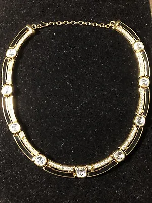 Beautiful Vintage Monet Signed Necklace 18” Gold Tone Fashion Costume Jewelry • $99.99