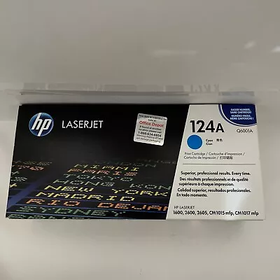 HP Q6001A 124A Cyan Cartridge HP 1600 Genuine New OEM - Sealed • $29.99