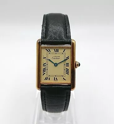 Cartier Must De TANK LM Vermeil 590005 Quartz 1990 Vintage • £3167.60