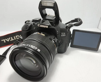 £246.27 • Buy Canon EOS 650D 18MP Camera W/SIGMA 17-70mm F/2.8-4 DC MACRO OS HSM Lens