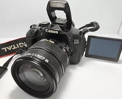 Canon EOS 650D 18MP Camera W/SIGMA 17-70mm F/2.8-4 DC MACRO OS HSM Lens • $399