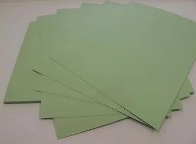 25 X 2-Side A4 Pastel Green Card 240gsm For Cardmaking Scrapbooking Crafts AM108 • £6.86