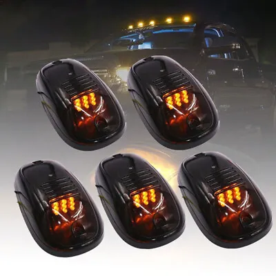 5X Universal Smoked Amber LED Cab Roof Marker Running Lights Kits For Trucks RV • $27.99