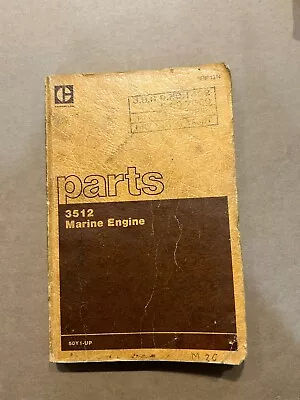 CAT Caterpillar 3512 Marine Engine Parts Book 1983 50Y1 & Up • $14