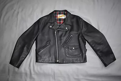 Rare 1993 Vintage Schott Perfecto Police Motorcycle Jacket Model 624 Size 46 • $495