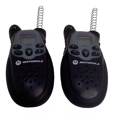 Motorola Talkabout T5000 2-Way Radios Walkie Talkies Pair Tested Work NO ANTENNA • $15.99