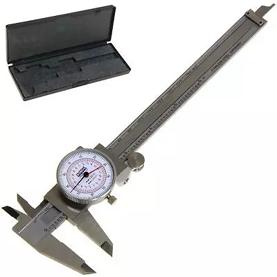 Dial Caliper 6  / 150mm Dual Reading Scale Metric SAE Standard Inch Mm • $60.34