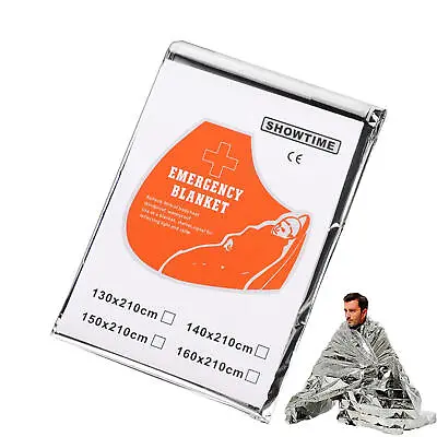 10 Pack Emergency Mylar Thermal Blankets Space Blanket-Survival Camping Blanket • $7.59