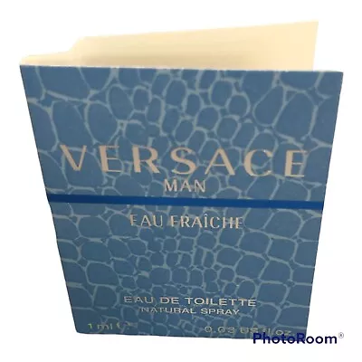 VERSACE MAN EAU FRAICHE 0.03 Oz 1 Ml EDT Spray Mini/Travel Sample New! • $6.79