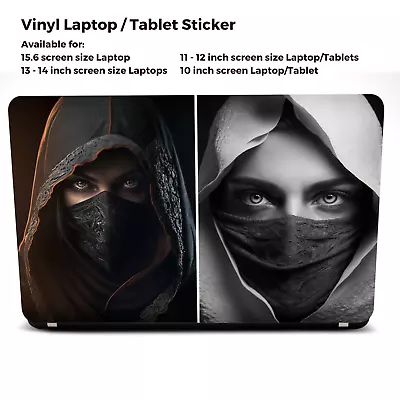 15.6 Inch Fantasy Female Assassin Laptop Skin Tablet Vinyl Decal Sticker-MG12 • £6.99