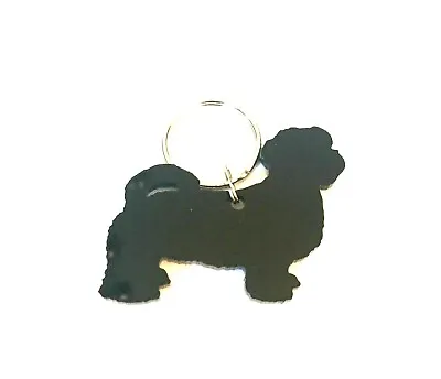 £2.95 • Buy Shi Tzu Dog Keyring Bag Charm Lanyard Keychain Gift In Black