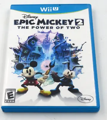 Disney Epic Mickey 2: The Power Of Two (Nintendo Wii U) MintDdisc - No Manual • $7.95