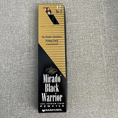 Mirado Black Warrior Pencils 1998 Premium Cedar 12 Count No 2 Sanford 02254 NEW • $24.59