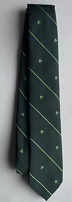 Vintage CTC Shamrock Clover Green Necktie Irish St. Patrick's Day Ireland • $15