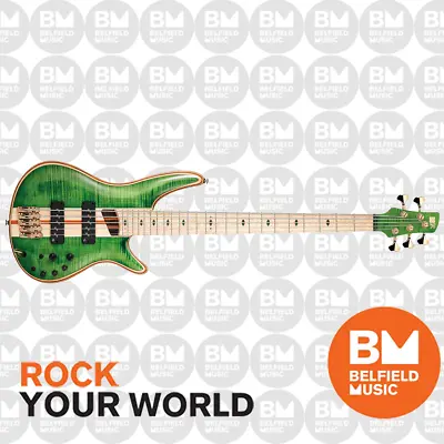$2529 • Buy Ibanez SR5FMDX Premium Bass Guitar 5-String Emerald Green Low Gloss W/ Gig Bag