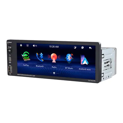 Bluetooth Single DIN Touch Screen Car Radio MP5 Player Carplay Android Auto USB • $98.51