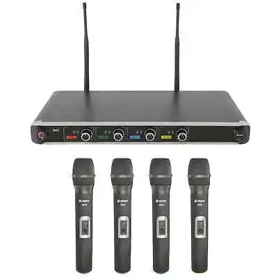 Chord NU4-N Quad UHF Wireless Microphone System | 4 X Handheld Mics • £269