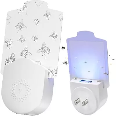 Flying Insect Trap Plug-in Mosquito Killer Indoor Gnat Moth Catcher Fly Tappe... • $23.73