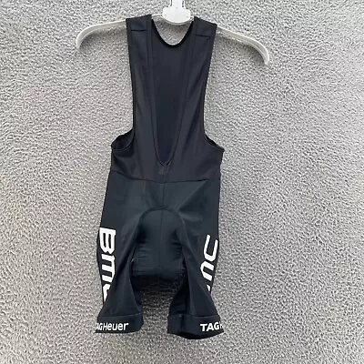 BMC Tag Hauer Cycling Bib Shorts Unisex Youth Size 140 Black Bicycle Outdoor • $20.04