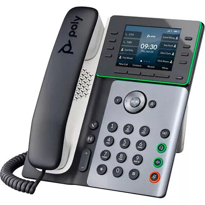 Poly Edge E320 IP Phone Corded Bluetooth Desktop Wall Mountable Black NEW • $99.99