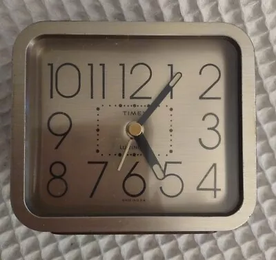 Vintage Timex Quartz  Luminous Hands Alarm Clock-Working Wind Up 1960's Rare • $9.99