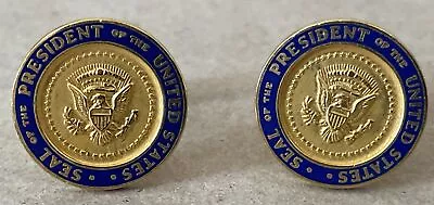 Vintage Gerald Ford Gold Plate President Of The US Cuff Links • $35