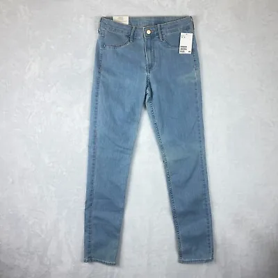 H&M Jeans Womens 27 Blue Cotton Blend Skinny Ankle Mid Rise Stretch • $11.97