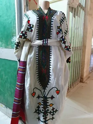 Ethiopian Dress | Gonder Habesha Kemis | Traditional Women's Clothes • £135.12