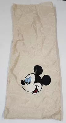 Vintage Disney Mickey Mouse Head White Cloth Dust Bag 15  Long • $24.99