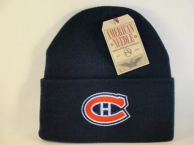 Montreal Canadiens NHL Cuffed Knit Hat American Needle Navy • $17.99