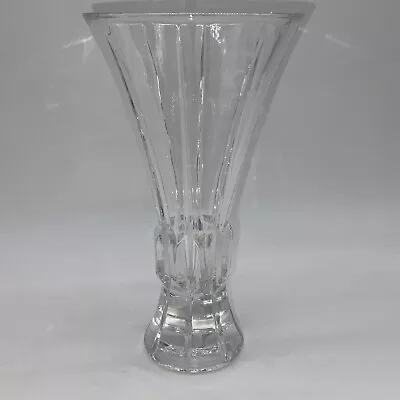 Shannon Crystal Vase 8.5 In Tall Unusual Shape  • $75