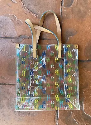 DOONEY & BOURKE Signature DB Small Clear Lunch Mini Tote Bag Multi Color Logo • $29.99