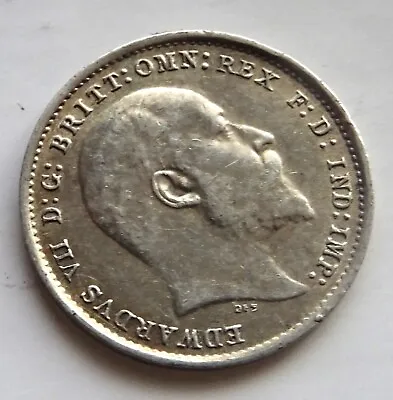 Edward  VII Three Pence  1902 TO 1910 ( Silver  ) • £5.99